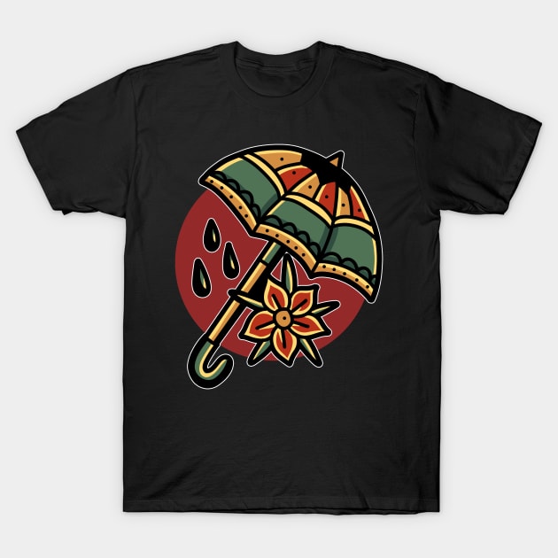 umbrella tattoo tshirt T-Shirt by donipacoceng